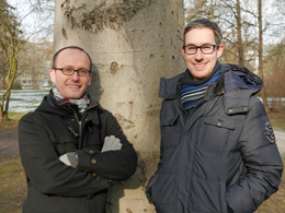 Die Projektleiter Nils Wegner (links) und Johannes Hilpert