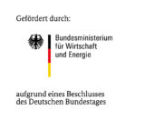 Logo "Gefördert durch: Bundesministerium für Wirtschaft und Energie aufgrund eines Beschlusses des Deutschen Bundestages"