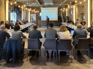 Thorsten Müller hält einen Vortrag beim 5. Professorinnengespräch Umweltenergierecht